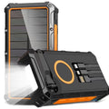 MQOUNY 36000mAh Outdoor-Solar-Powerbank mit Handkurbel