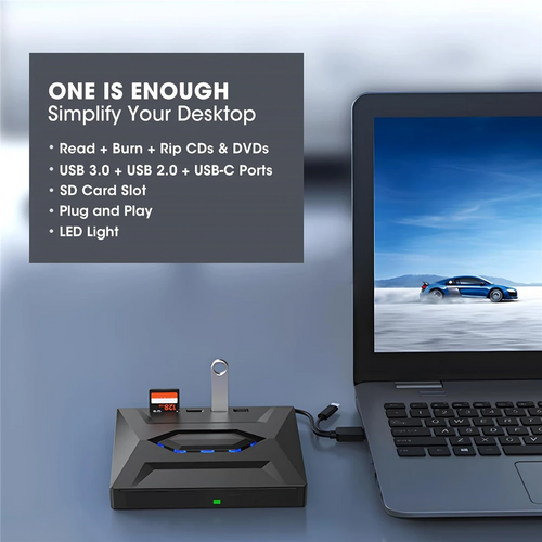 US | USB 3.0 DVD burner - USB 3.0 High-Speed External CD/DVD Writer for PC