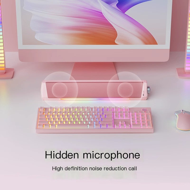Haut-parleurs de bureau Bluetooth avec microphone et basses