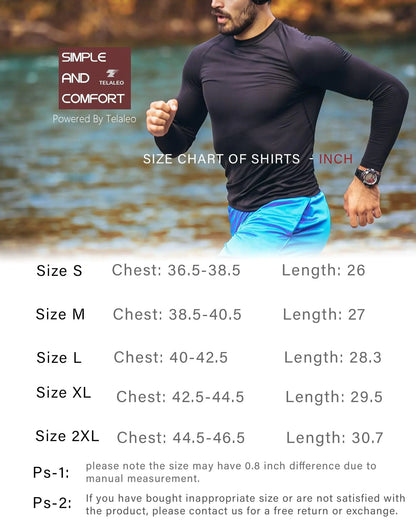 5 or 4 Pack Men's Compression Shirts Long Sleeve UPF SPF Rash Guard Workout Base Layer Undershirt Gear Small Black(g)/Black/White (5 Pack)