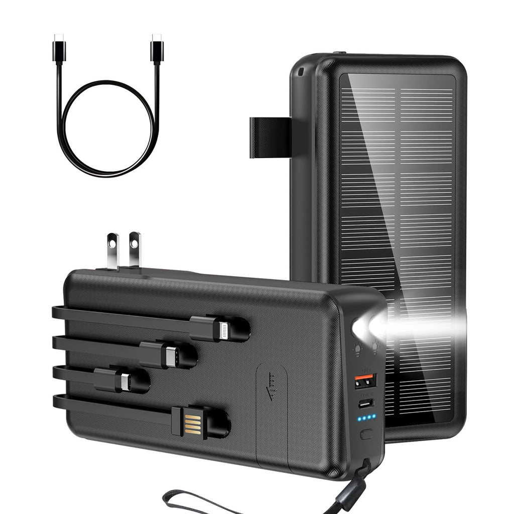 SolarBoost 50K mAh Powerbank med hurtigopladning | bærbar powerbank 50K mAh