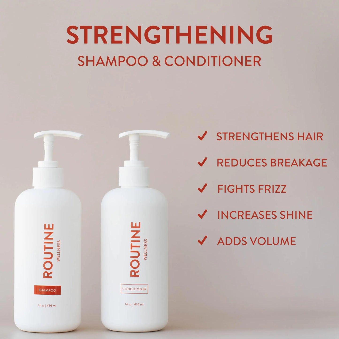 Shampoo for Stronger Hair - Biotin | Vegan | Color Safe | Sulfate-Free | Clinically Tested | Nourishing Oils and Vitamins - Rosemary & Lemongrass 14oz