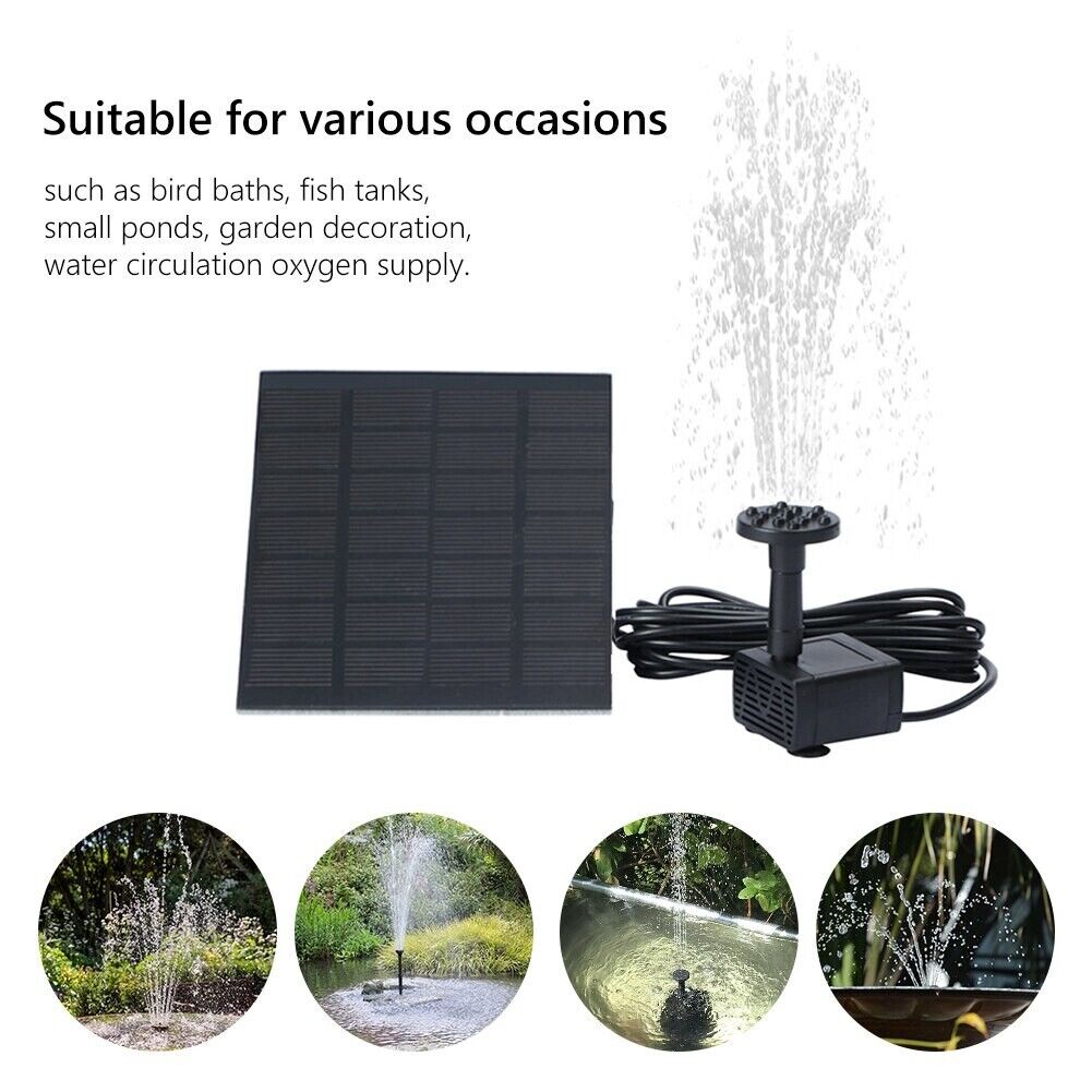 Solar Splash Fontæne: Fuglebad & Have Must-have | automatisk solvandfunktion