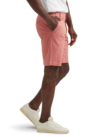 Lee Men's Extreme Motion Flat Front Short 33 Clay Rose