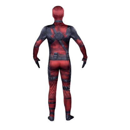 Disfraz oficial de Marvel Deadpool para adulto, de lujo, de Zentai, para Halloween, de licra elástica con aberturas en las muñecas, talla extra pequeña.