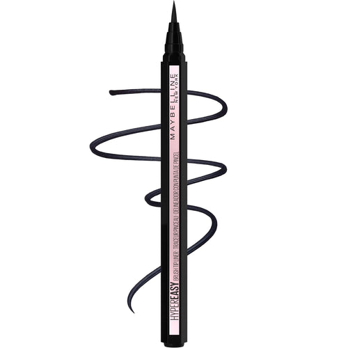 Maybelline Hyper Easy Liquid Pen No-Skip Eyeliner, satengfinish, vanntett formel, beksvart, 0,018 Fl Oz 0,02 Fl Oz (pakke med 1)