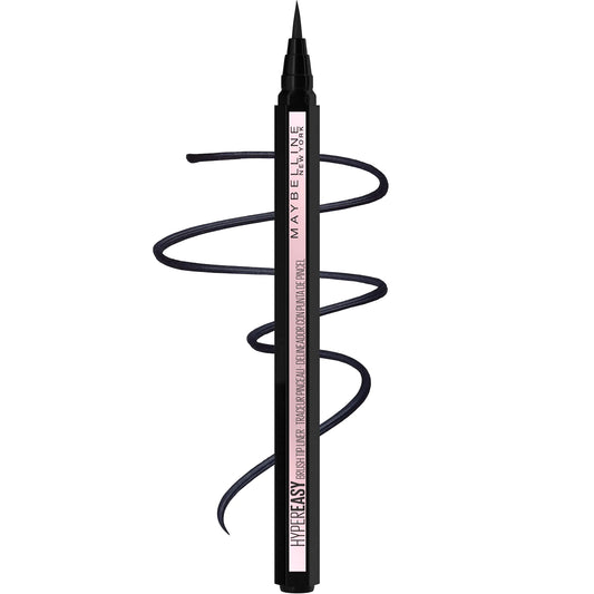 Maybelline Hyper Easy Liquid Pen No-Skip silmapliiats, satiinviimistlusega, veekindel valem, must, 0,018 Fl Oz 0,02 Fl Oz (1 pakk)