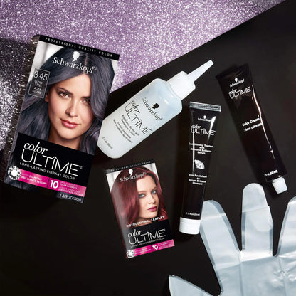 Schwarzkopf Color Ultime Metallic Permanent Hårfargekrem, 3,45 glanset stål 0,48 Fl Oz (pakke med 12)