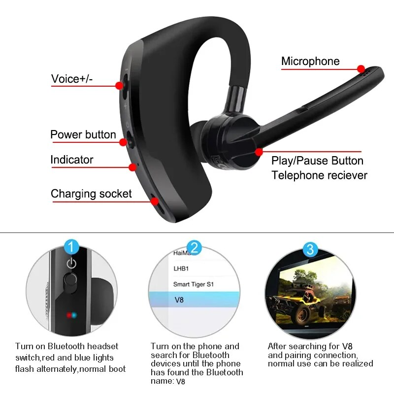 ClearSound Bluetooth-Headset für LKW-Fahrer | komfortables Bluetooth-Headset