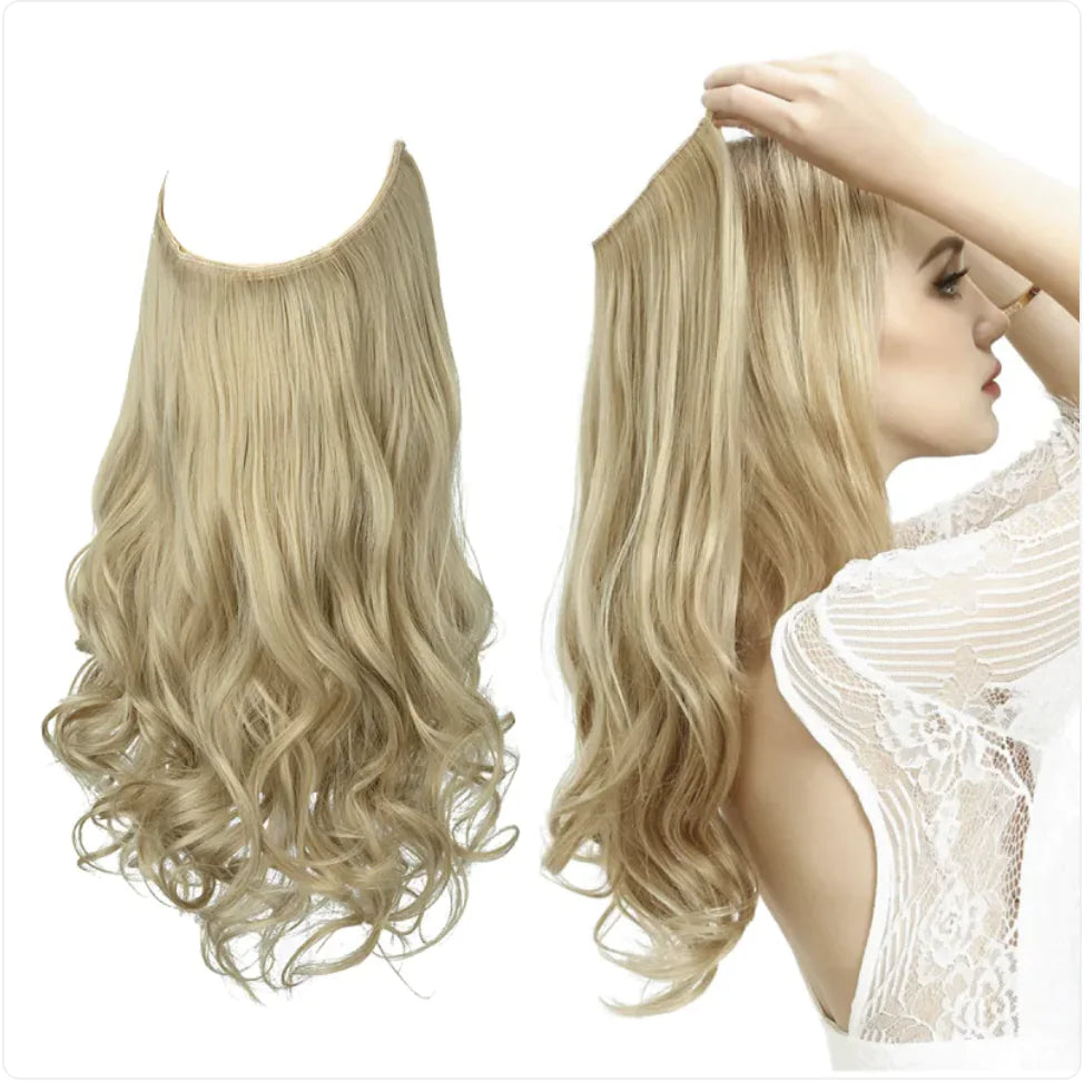 Long Curly High-Temperature Fiber Wig Set