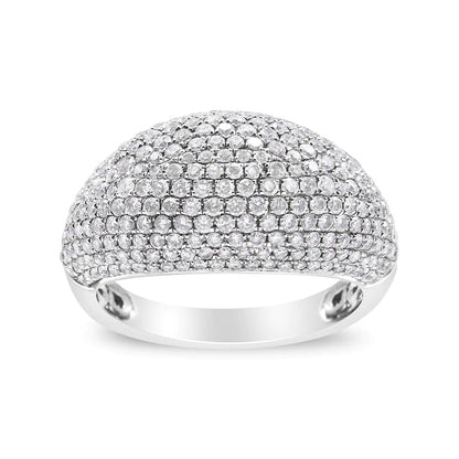 14K White Gold 1 3/4 Cttw Round-Cut Diamond Cluster Band Ring (G-H Color, SI1-SI2 Clarity)