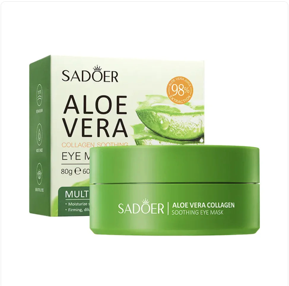 Mascarilla de colágeno y aloe para ojos