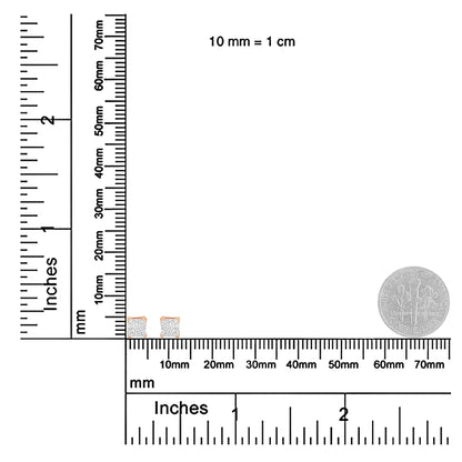 10K Gold Princess Diamond komposiitkõrvarõngas (1/2 cttw, IJ värv, I1-I2 Clarity)