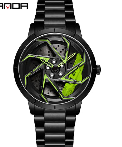 Relojes con ruedas reales en 3D para hombre