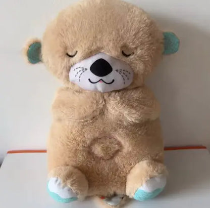 Urso de Pelúcia Companheiro de Sono para Bebês com Música e Luz