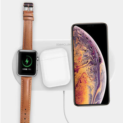 3 in 1 Multi Device Qi Wireless Fast Charger Say goodbye to tangled cords and slow charging times with the 3 in 1 3 in 1 Wireless Charger Multi Device Qi Wireless Fast Charger - the must-have accessory for all your charging needs.