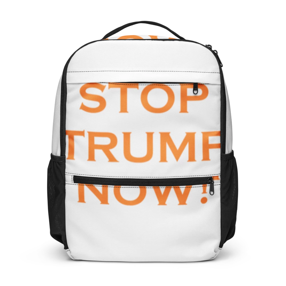 Printed Multi-Pocket Backpack