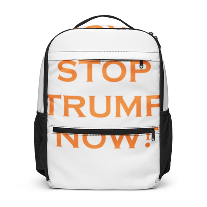 Printed Multi-Pocket Backpack