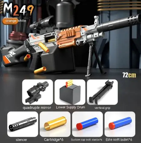 M249 Manual Soft Bullet Gun Toy