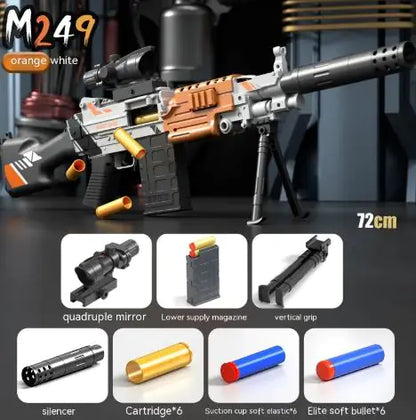 M249 Manual Soft Bullet Gun Toy