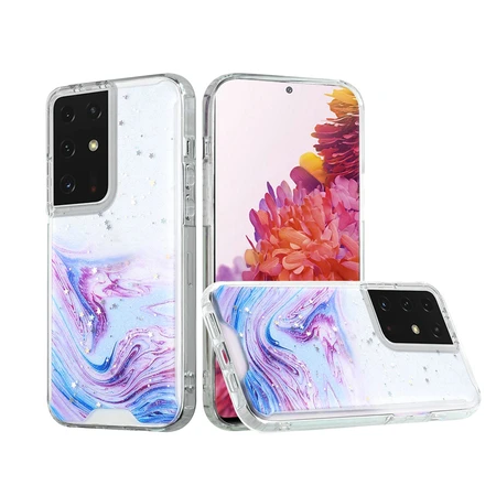 EE. UU. | Funda ultradelgada con purpurina para Samsung S21/S30 Ultra
