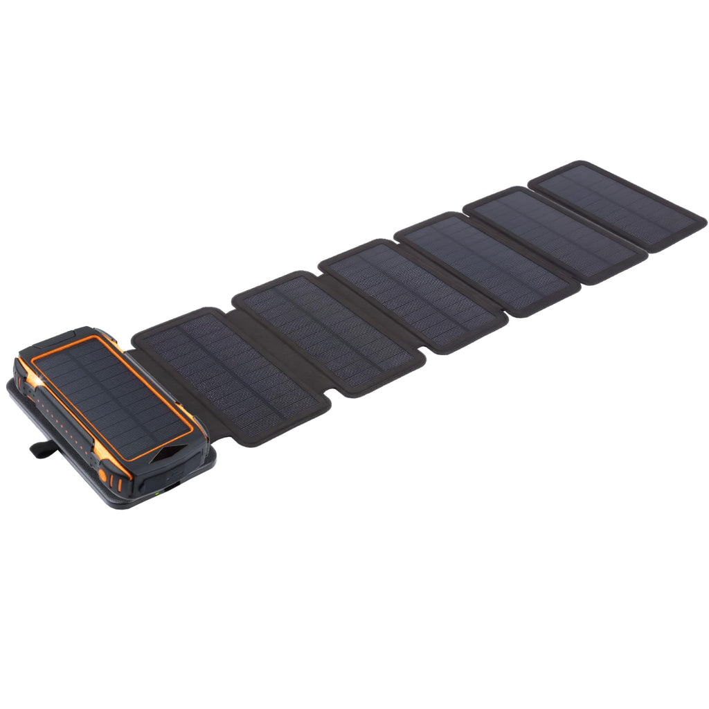 Solar Charge X7: Bærbar powerbank med høj kapacitet på 24000 mAh med hurtigopladning og vandafvisende design