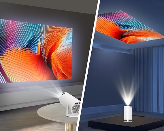 Intelligenter 4K-Mini-Projektor mit WiFi 6 und Bluetooth 5.0