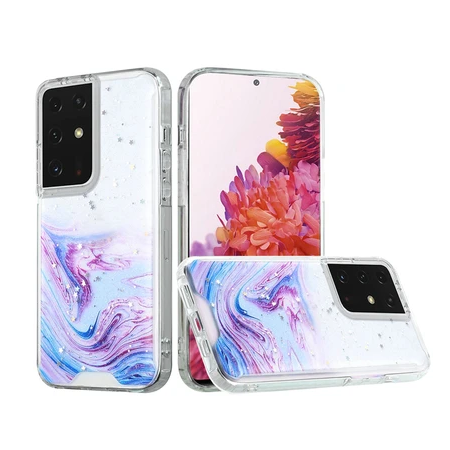 Funda delgada con purpurina para Samsung S21/S30 Plus de 6.8''