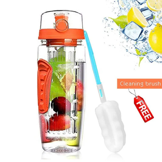 Botella de bebida con infusor de fruta de 32 OZ