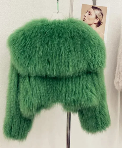 Women's Fur Young Coat Lapel