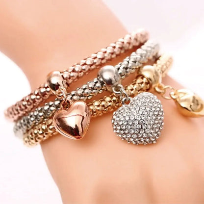 Conjunto de pulseras GSR - Corazones de burbujas