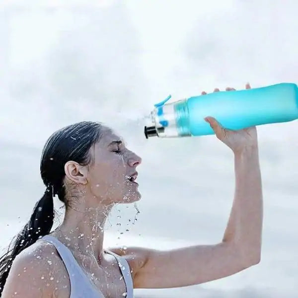 Botella deportiva con tapa