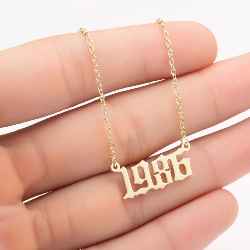 Women's Birth Year Necklace