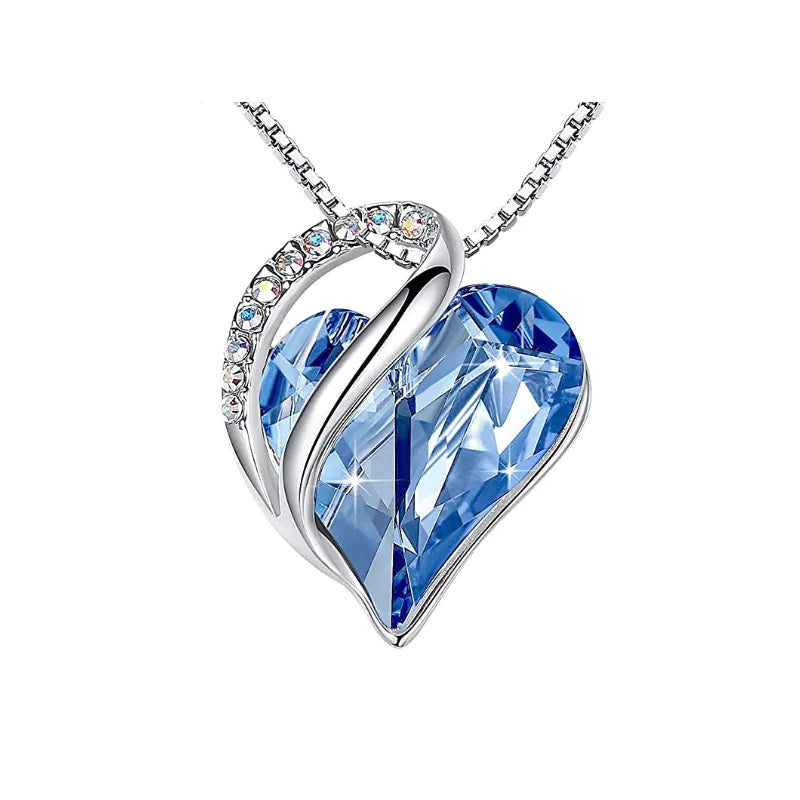 CrystalHeart Heart-Shaped Pendant Necklace