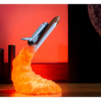 3D Print Rocket Space Shuttle Lamp Night Lamp