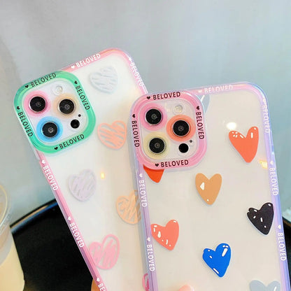 Funda para teléfono con grafiti de corazón