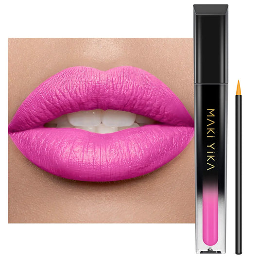 MAKI YIKA Pink Lipstick for Women Color Stay Long Lasting Lipsticks, No Smudge Matte Liquid Lipstick Transferproof Cruelty-Free Lip Color |First Class First Class