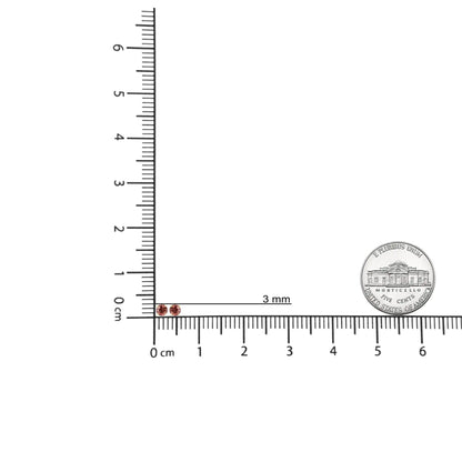 14K kullast 4-haruline ümmargune briljantlõikega roosa teemant-pasjanss-kõrvarõngad (töödeldud roosa värv, VS2-SI1 selgus)