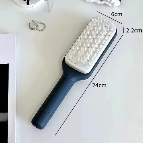 4-in-1 Self-Cleaning Hair Brush