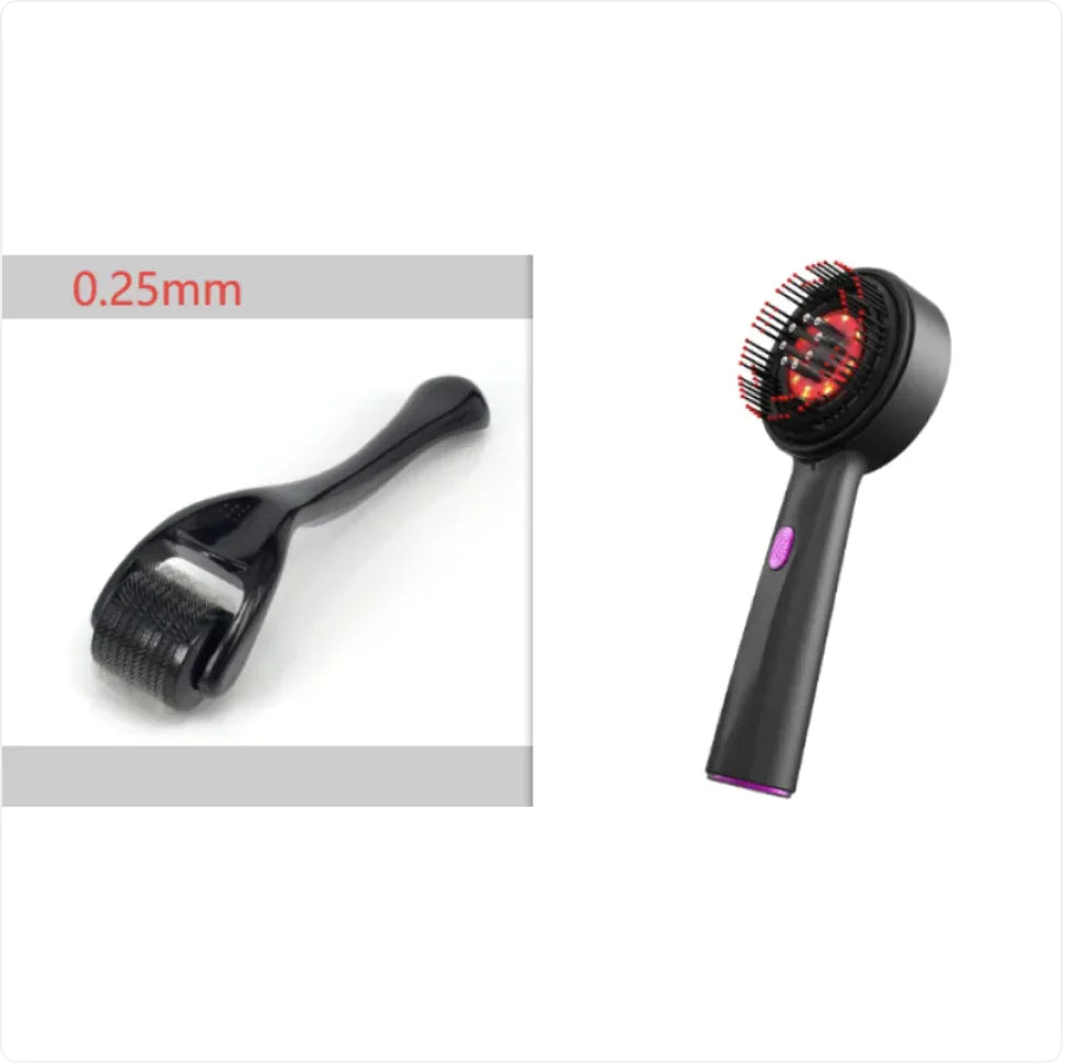 Electric Scalp Massager Comb with Red Light Therapy