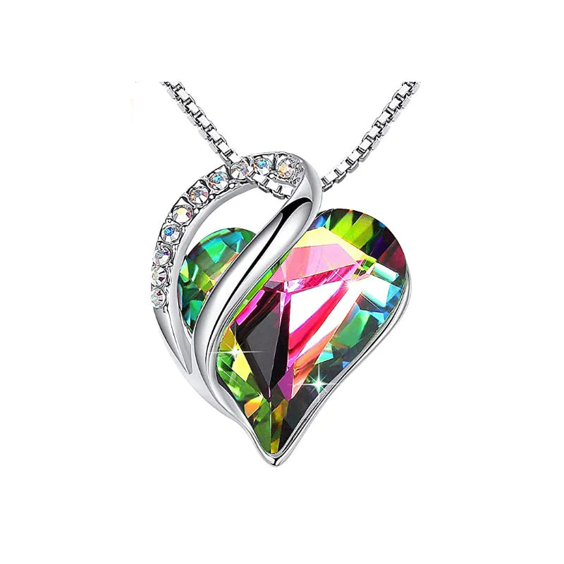 CrystalHeart Heart-Shaped Pendant Necklace