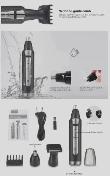 2-in-1 Nose and Hair Trimmer KM-6511