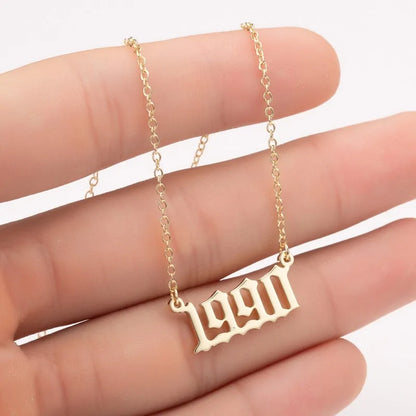 Women's Birth Year Necklace