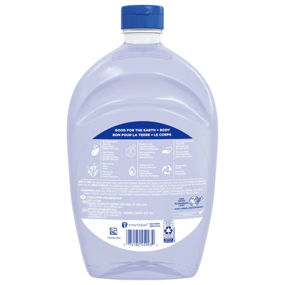 Repuesto de jabón líquido de manos transparente Softsoap, aroma refrescante y limpio, serie Aquarium - 1,5 litros (paquete de 1)