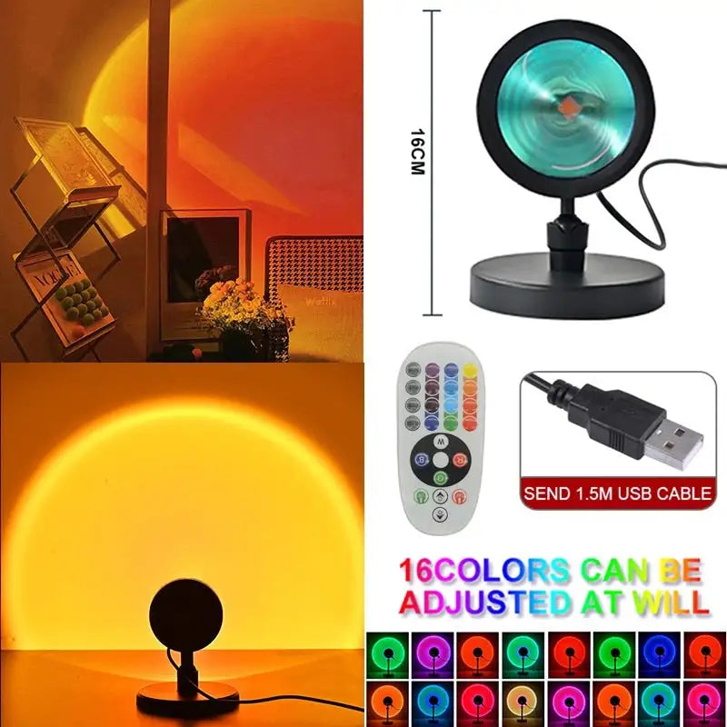 Sunset-Inspired LED Lamp