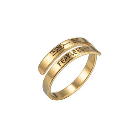 Engraved Adjustable Ring