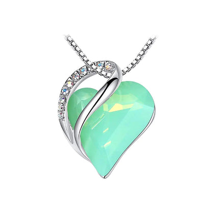 CrystalHeart Heart-Shaped Pendant Necklace