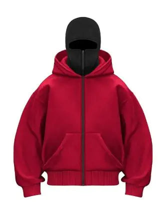 Double Hood Design Hooded Sweater