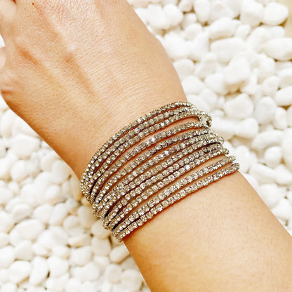 Strands Of Shine Stretch Bracelet Set