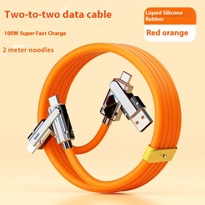 4-i-1 hurtigladende datakabel